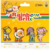 Rainbow Brite ‘Limited Edition’ 4-Pack Glitter Enamel Pin Set with Rainbow Brite, Twink, Tickled Pink & Stormy Pins(Rainbow Brite Enamel Pins)