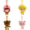 The Loyal Subjects Rainbow Brite 4-Pack Set with Rainbow Brite, Twink, Starlite, Puppy Brite 4-inch Plush Clip-Ons(Strawberry Shortcake Backpack Clips)