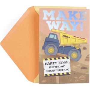 Hallmark Birthday Greeting Card for Kids (Hasbro Tonka Truck)(Hasbro Tonka Truck)
