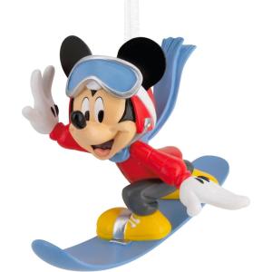 Hallmark Disney Mickey Mouse Snowboarding Christmas Ornament, Gifts for Disney Fans
