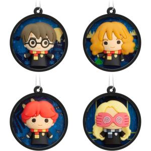 Hallmark Harry Potter 5″ Miniature Christmas Tree Topper and 1.89″ Mini Ornaments, Set of 5, Shatterproof(Set of 4)