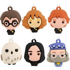 Hallmark Harry Potter 5″ Miniature Christmas Tree Topper and 1.89″ Mini Ornaments, Set of 5, Shatterproof(Set of 6)
