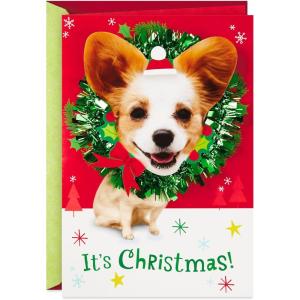 Hallmark Musical Christmas Card (Dogs, We Wish You a Merry Christmas)(Dog Barking “We Wish You a Merry Christmas”)
