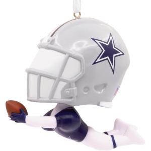 Hallmark NFL Dallas Cowboys Bouncing Buddy Christmas Ornament(Dallas Cowboys Bouncing Buddy Diving)