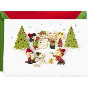 Hallmark Signature Peanuts Christmas Card (Fun and Frosty Christmas)(Peanuts  Fun and Frosty Christmas)