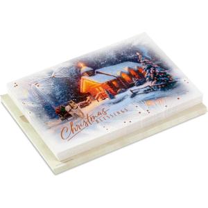 Hallmark Thomas Kinkade Christmas Cards (16 Cards and Envelopes) Christmas Blessing(Thomas Kinkade  Blessings Church)