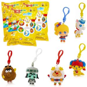 The Loyal Subjects Rainbow Brite Mystery Blind Bag 2.5-inch Cheebee Keychain Figure 3-Pack – Receive 3 Mystery Blind Bag Cheebee Keychain/Backpack/Clip-on Figures(Rainbow Brite 3-Pack)