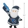 Hallmark NFL Tennessee Titans Santa Fan Christmas Ornament, Gifts for Sports Fans