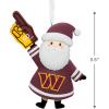 Hallmark NFL Washington Commanders Santa Fan Christmas Ornament, Gifts for Sports Fans