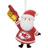 Hallmark NFL Kansas City Chiefs Santa Fan Christmas Ornament, Gifts for Sports Fans
