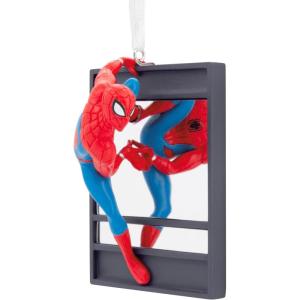 Hallmark Marvel Spider-Man on Window Christmas Ornament, Super Hero Gifts