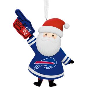 Hallmark NFL Buffalo Bills Santa Fan Christmas Ornament, Gifts for Sports Fans
