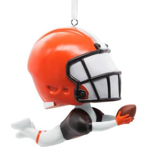 Hallmark NFL Cleveland Browns Bouncing Buddy Christmas Ornament(Cleveland Browns Bouncing Buddy Diving)