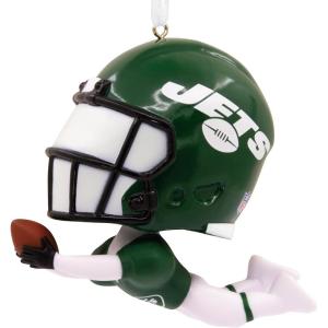 Hallmark NFL Miami Dolphins Bouncing Buddy Christmas Ornament(New York Jets Bouncing Buddy Diving)