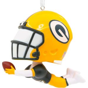 Hallmark NFL Minnesota Vikings Bouncing Buddy Christmas Ornament(Green Bay Packers Bouncing Buddy Diving)