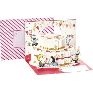 Hallmark Paper Wonder Peanuts Pop Up Birthday Card (Snoopy Dog House)(Peanuts and Snoopy Cake)