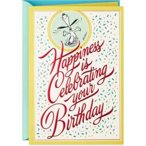 Hallmark Peanuts Birthday Card (Snoopy, Balloons)(Snoopy  Happiness)