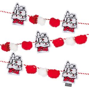 Hallmark Peanuts Snoopy Doghouse 72″ Christmas Garland, Fabric, Gifts for Peanuts Fans