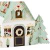 Hallmark Signature Pop Up Christmas Card (3D Santa’s House Ornament)