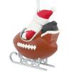 Hallmark NFL Atlanta Falcons Santa Football Sled Christmas Ornament, Multi Color (0001OSL2145)(Atlanta Falcons)