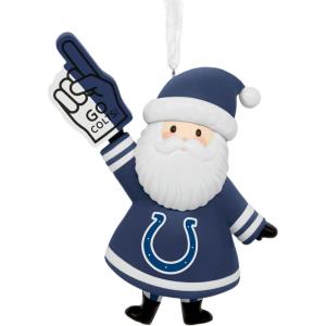 Hallmark NFL Indianapolis Colts Santa Fan Christmas Ornament, Gifts for Sports Fans