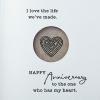 Hallmark Anniversary Card (Two Hearts)