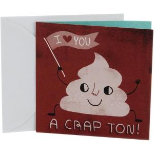 Hallmark Studio Ink Birthday Card, Fathers Day Card, or Anniversary Card (I Love You A Crap Ton) (0299RZJ5026)