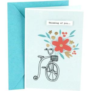 Hallmark Thinking of You Card (Bicycle with Flowers) (0699RZB1240)(Bicycle with Flowers)