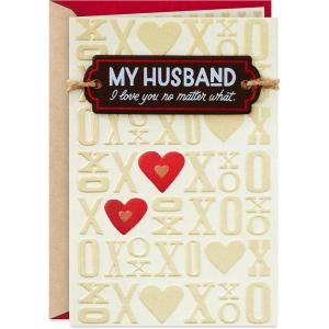 Hallmark Valentines Day Card for Husband or Boyfriend (Love Being in Love) for Anniversary or Romantic Birthday(Love You No Matter What)