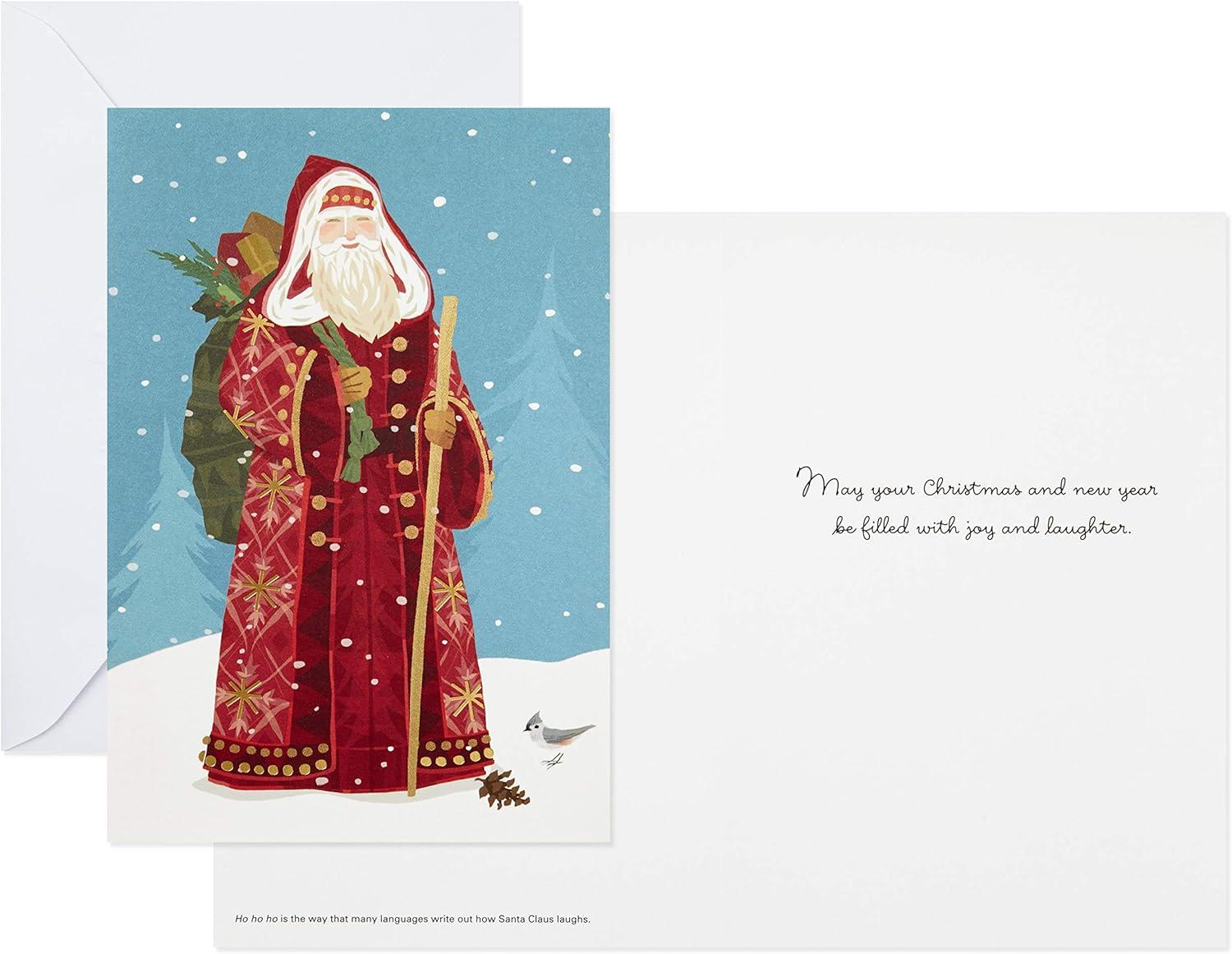 imageHallmark UNICEF Boxed Christmas Cards Yeti 12 Cards and 13 EnvelopesClassic St Nick  UNICEF