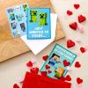 Hallmark Minecraft Valentines Day Cards and Stickers for Kids School (24 Classroom Valentines with Envelopes)
