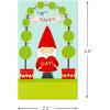 Hallmark Mini Valentines Day Cards and Stickers for Kids School, Dogs (32 Classroom Valentines with Envelopes)(Gnomes Folded Mini Valentines)