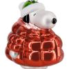 Hallmark Peanuts Snoopy in Puffer Coat Christmas Ornament, Glass, Gifts for Peanuts Fans