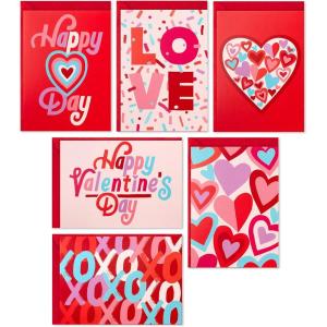 Hallmark Valentines Day Cards Assortment, XO Hearts (36 Blank Cards and Envelopes)(Valentine XO Hearts Notecards)