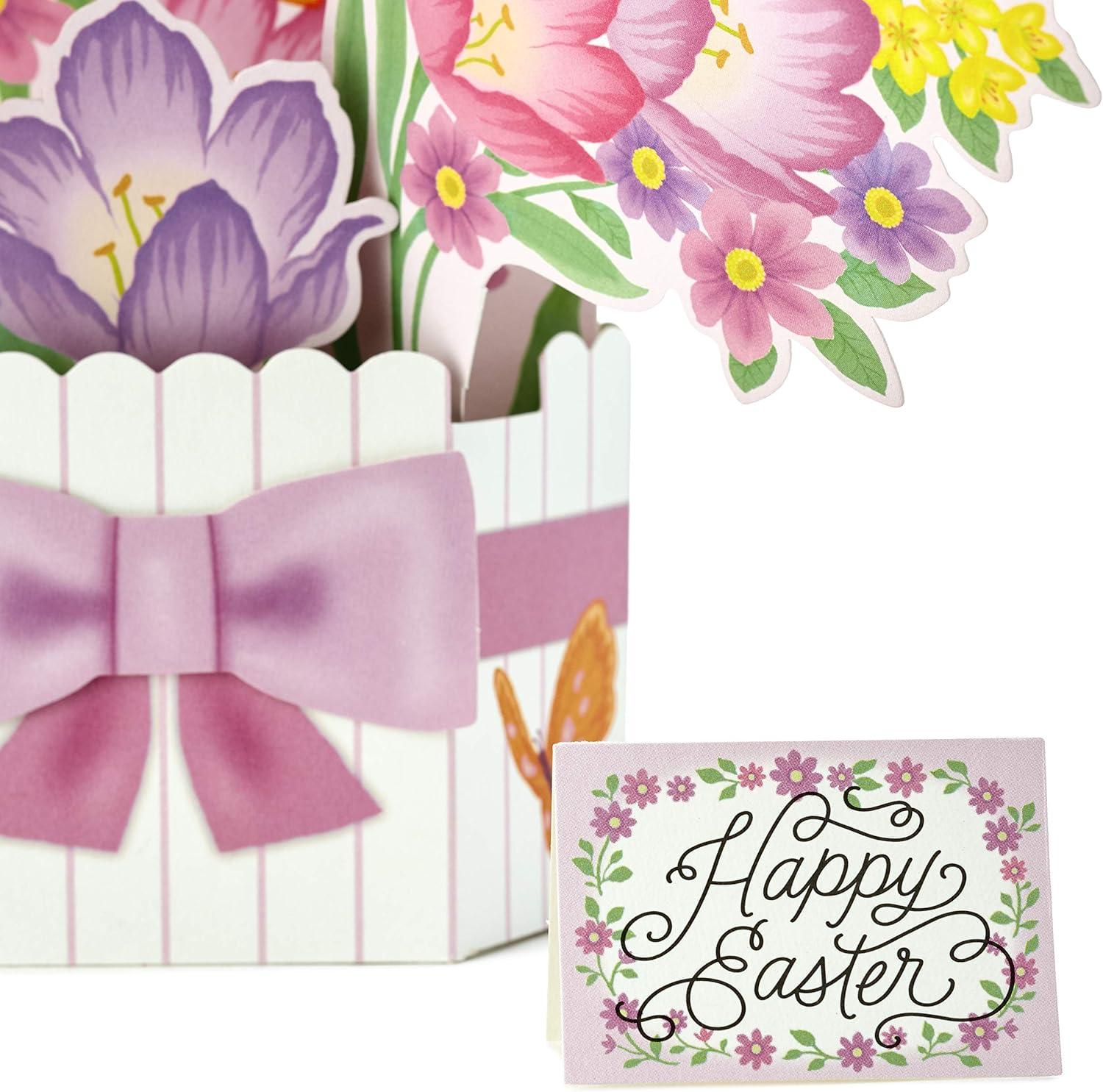 imageHallmark Pop Up Easter Card Displayable Bouquet of Flowers