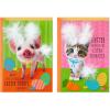 Hallmark Pack of 2 Easter Cards for Kids (Pig and Kitten)