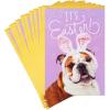 Hallmark Pack of Easter Cards, Bulldog in Bunny Ears (10 Cards with Envelopes)(Easter  Bulldog in Bunny Ears)