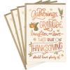Hallmark Pack of Thanksgiving Cards, Rustic Wreath (6 Cards with Envelopes)(Gatherings & Gratitude)
