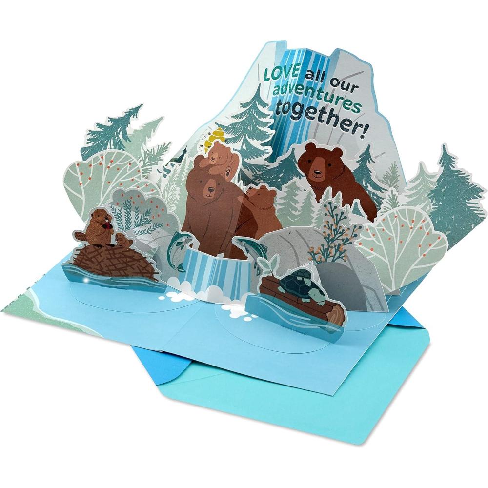 imageHallmark Pop Up Fathers Day Card for Dad Grandpa Husband Papa Bear