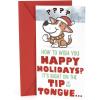 Hallmark Pop Up Funny Christmas Gift Card Holder or Money Holder Card (Naughty List) (5XXH2003)(Critter With Santa Hat)