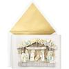 Hallmark Signature Religious Wood Christmas Card (A Savior is Born)(Delicate Paper Craft Nativity Scene)