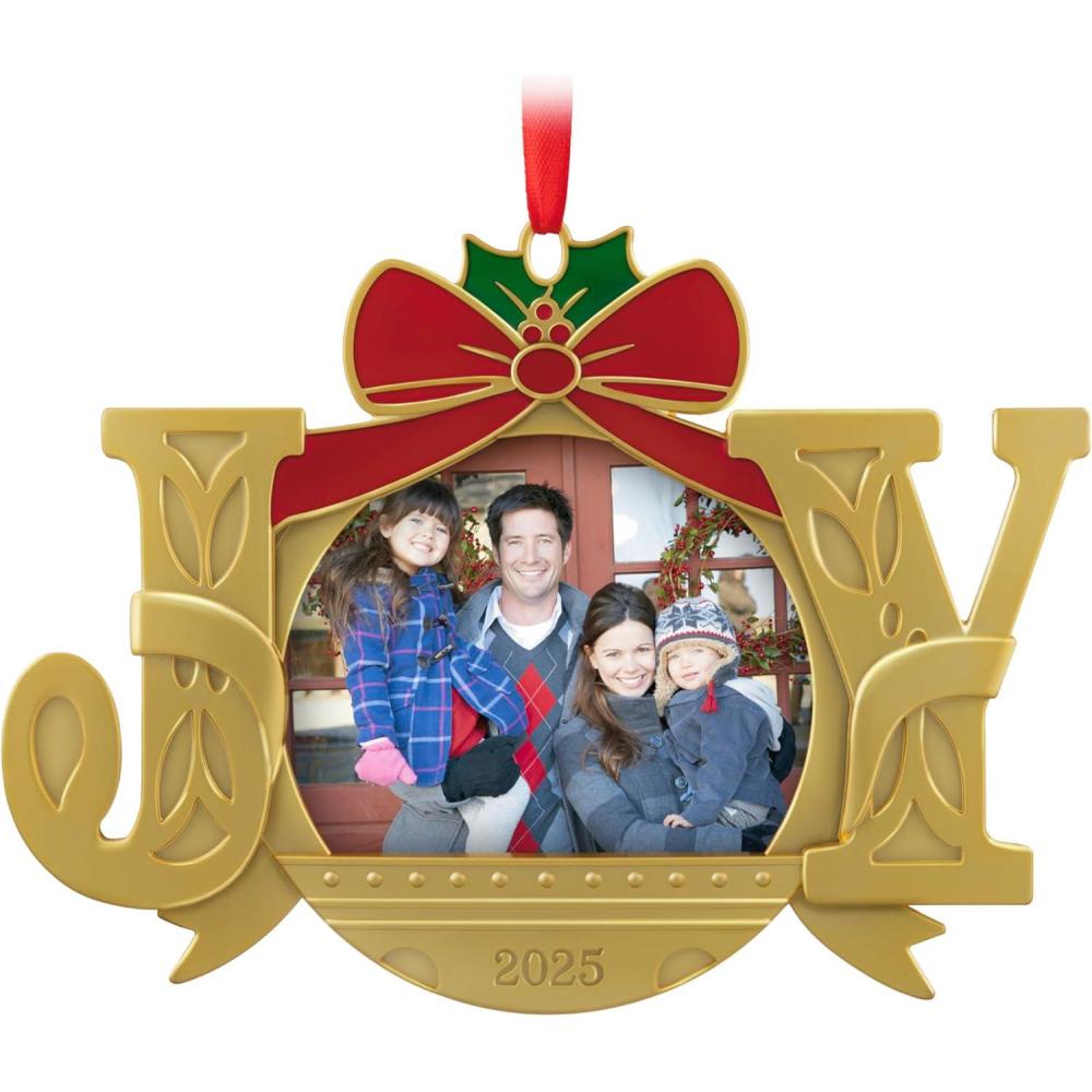 imageHallmark Keepsake Christmas Family Ornament 2025 A Joy to Behold 2025 Photo Frame Metal2025 A Joy to Behold