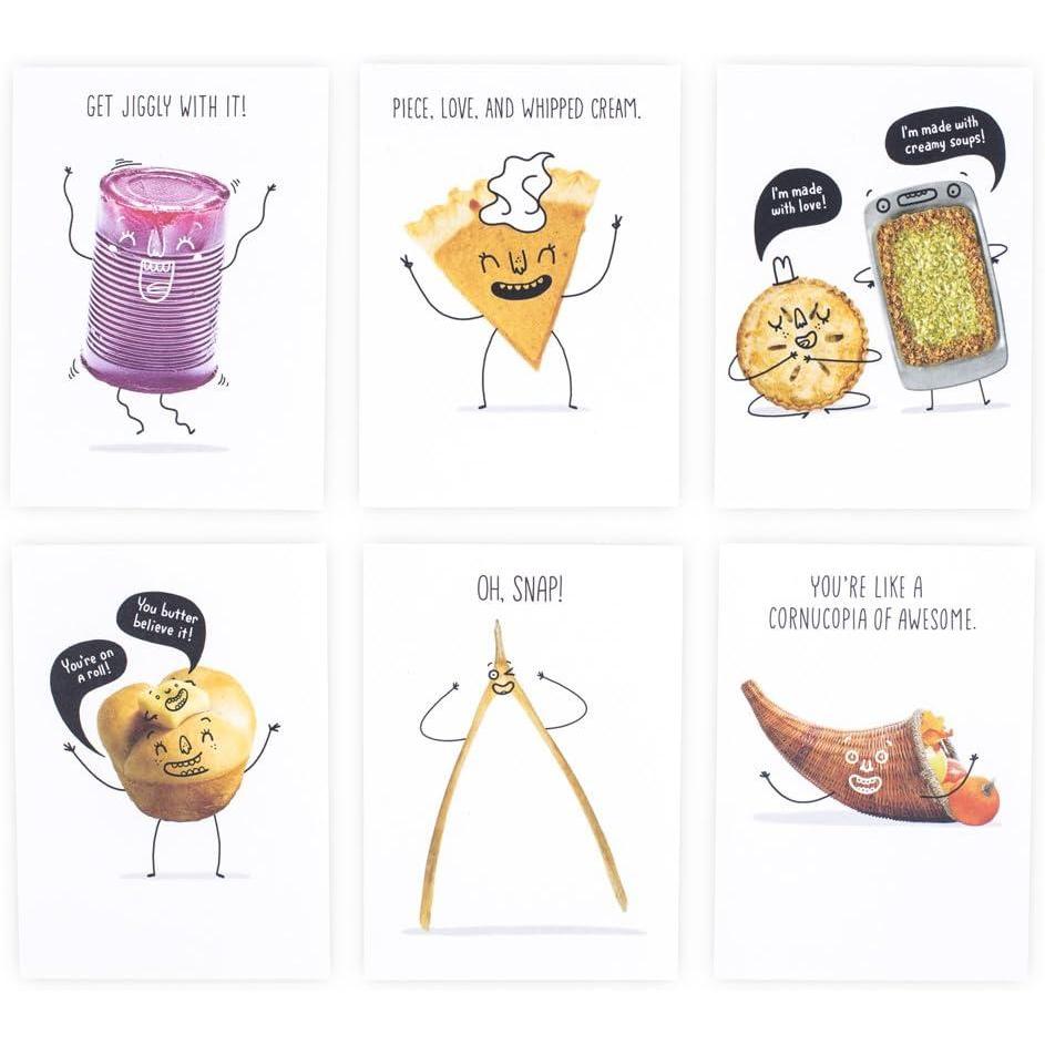 imageHallmark Wood Grain Thanksgiving Card Assortment 3 Cards with Envelopes Live Laugh Love Give Thanks CornucopiaThanksgiving 6 Cards with Envelopes