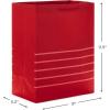 Hallmark 11″ Large Red Gift Bag Bundle (Pack of 3) for Birthdays, Graduations, Mother’s Day, Father’s Day, Baby Showers(Red)