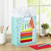 Hallmark 9″ Medium Gift Bag with Tissue Paper (Rainbow Cake Slice) for Birthdays(1 Count (Pack of 1))