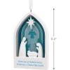Hallmark Dayspring Cross with Poinsettias Religious Christmas Ornament(Nativity)