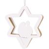 Hallmark Dayspring Cross with Poinsettias Religious Christmas Ornament(Star)