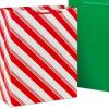 Hallmark Red Gift Bags in Assorted Sizes (Pack of 6: 2 Medium 9″, 2 Large 11″, 2 Extra Large 14″) for Christmas, Birthdays, Graduations, Father’s Day, Baby Showers, Bridal Showers, Weddings(Red  Green  Stripes  Polka Dots)