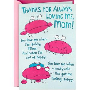 Hallmark Birthday Card for Mom (Pop Up Crab)