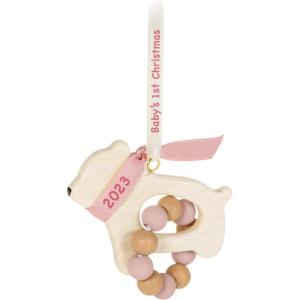 Hallmark Keepsake Christmas Ornament 2025, Baby Girl’s First Christmas Elephant 2025(2023 Baby Bear)